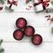 12ct Burgundy Red Shatterproof Matte Christmas Ball Ornaments 4" (100mm)